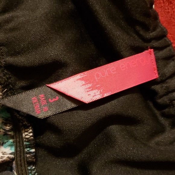 Pure Energy black/white/ turquoise tank top - Picture 4 of 7